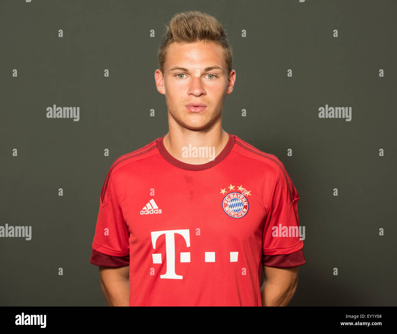 Calcio tedesco Bundesliga 2015/16 - Photocall del FC Bayern Monaco di Baviera il 16 luglio 2015 a Monaco di Baviera, Germania: Joshua Kimmich Foto Stock