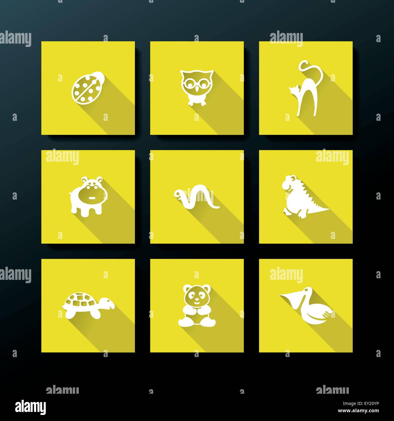 Appartamento Baby toy icon set - illustrazione vettoriale Illustrazione Vettoriale