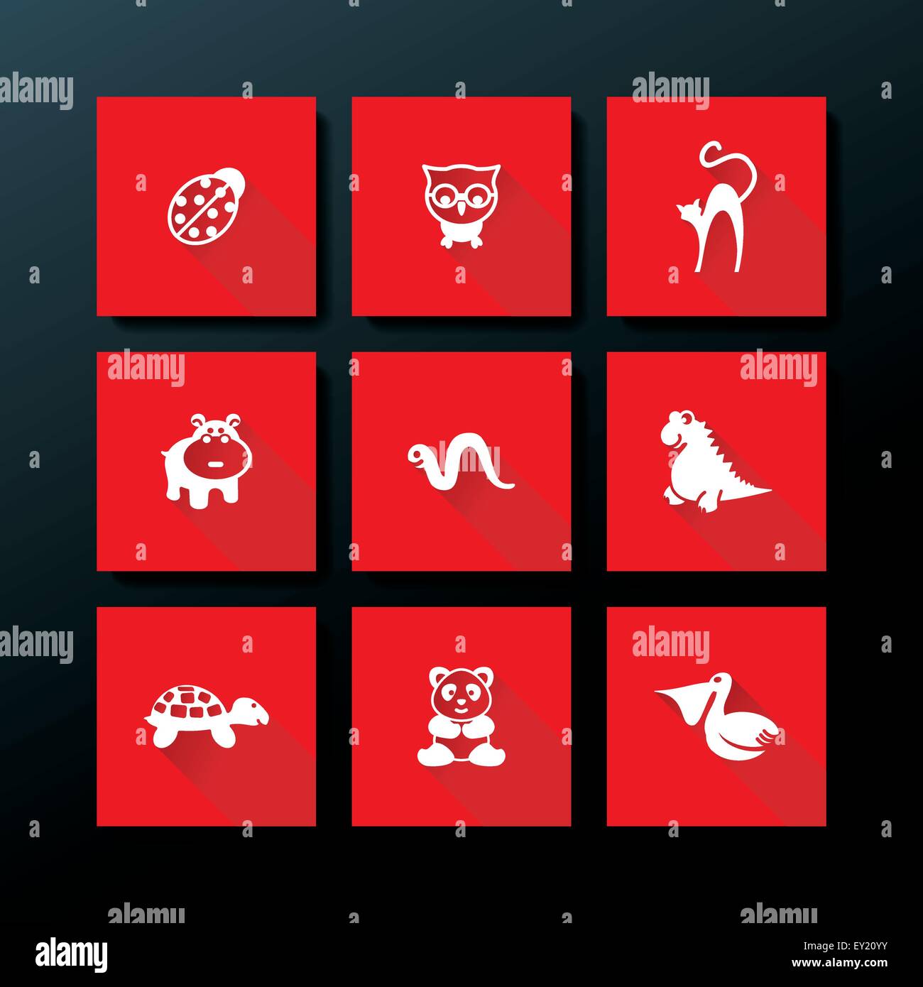 Appartamento Baby toy icon set - illustrazione vettoriale Illustrazione Vettoriale