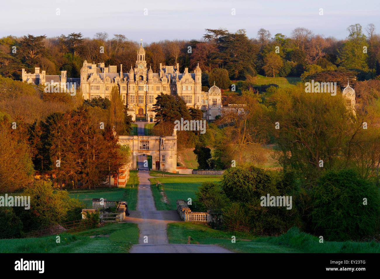Harlaxton Manor, Grantham, Lincolnshire, England, Regno Unito Foto Stock