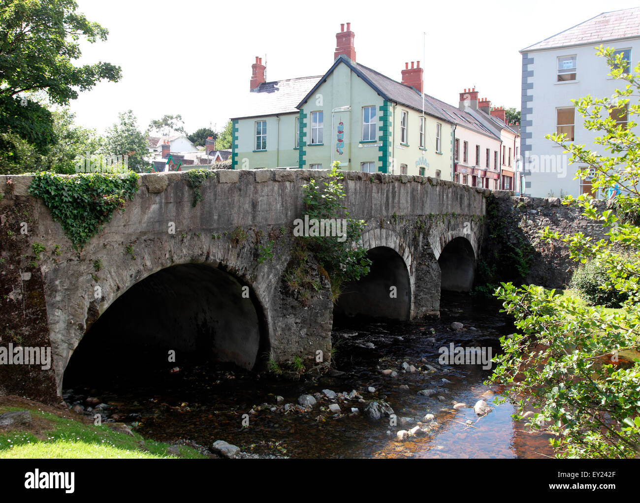 Il vecchio ponte di Rostrevor contea di Down Irlanda del Nord Foto Stock