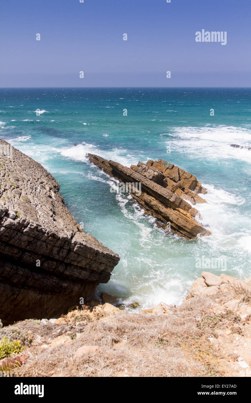 Spiaggia di Guincho a Cascais, Lisbona, Portogallo Foto Stock