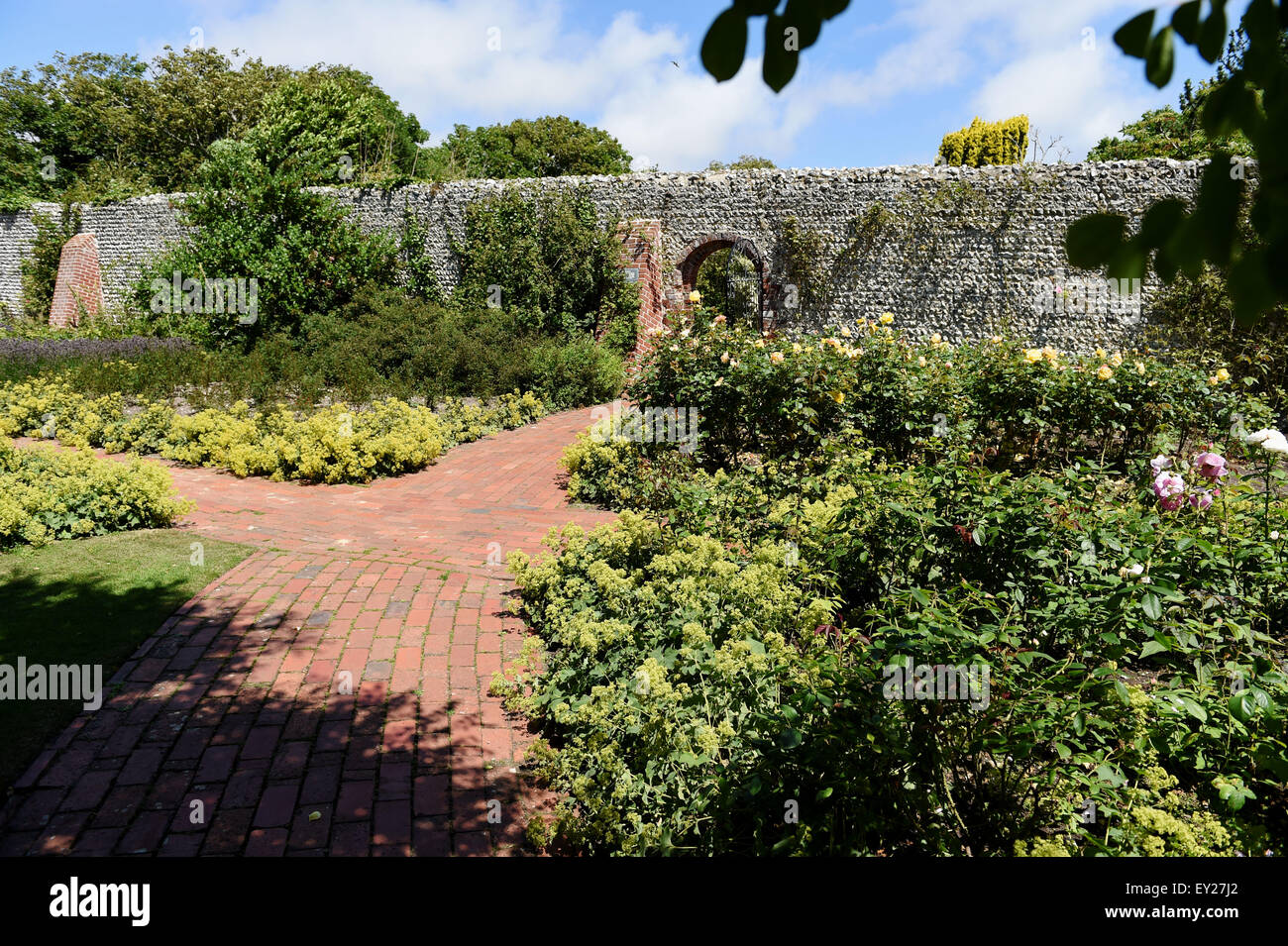 Giardini di Kipling Rottingdean vicino a Brighton East Sussex Regno Unito Kiplings giardini erano una volta parte di olmi home di Rudyard Kipling Foto Stock
