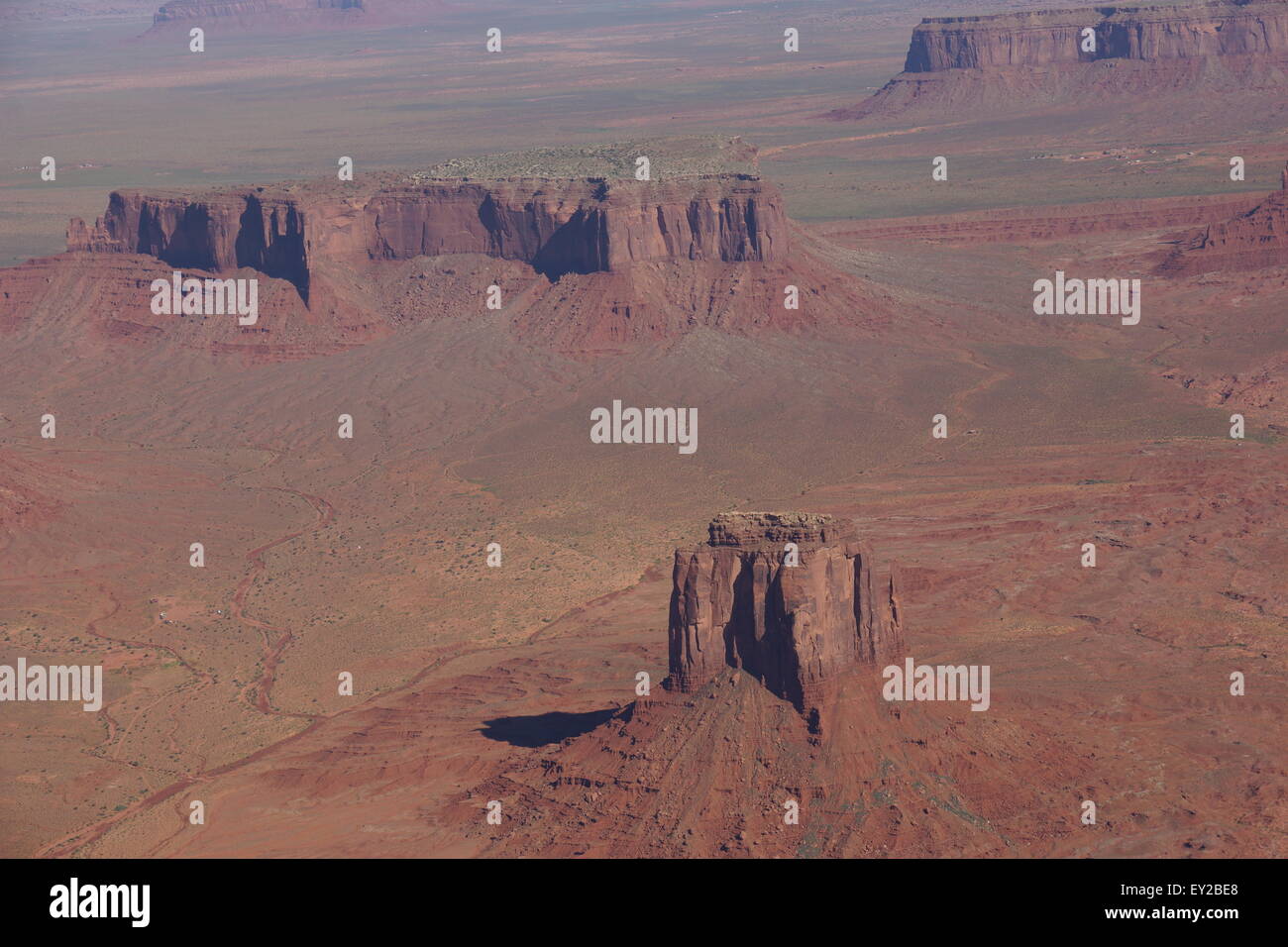 Il monument valley veduta aerea Foto Stock