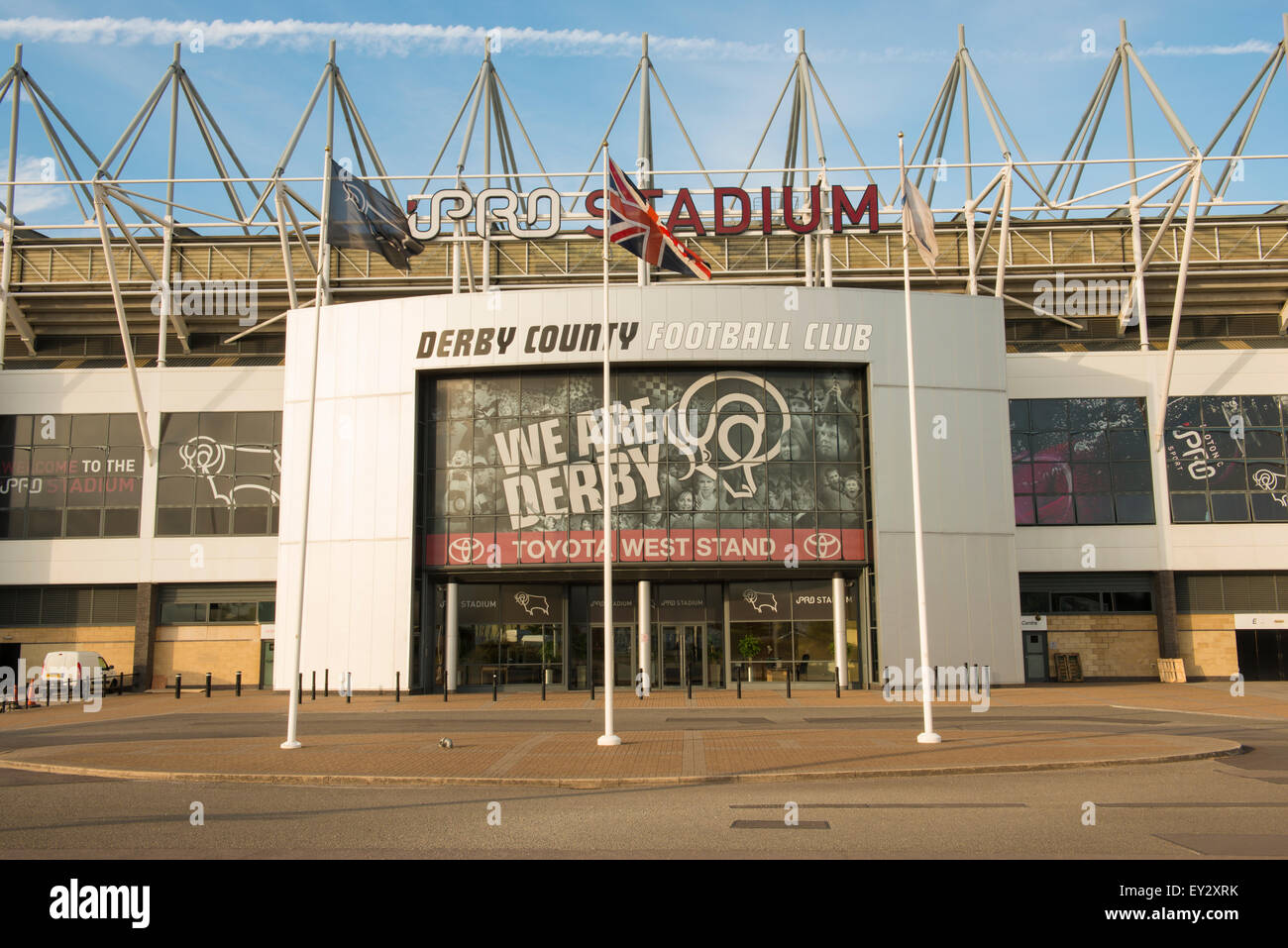 Derby County Football Club, Ipro Stadium, Pride Park Derby REGNO UNITO Foto Stock
