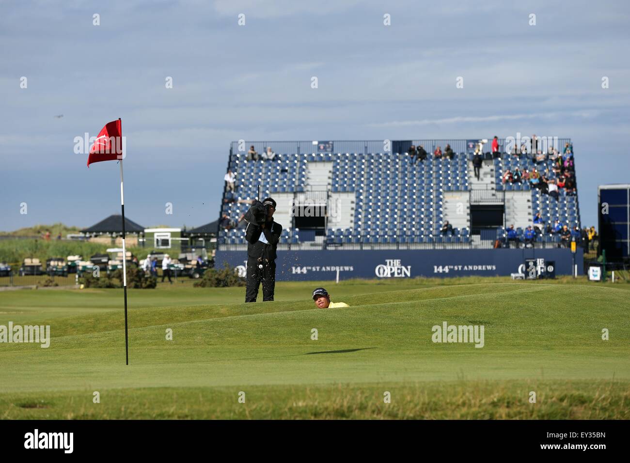 Old Course, St Andrews Fife, Scozia. 19 Luglio, 2015. Hideki Matsuyama del Giappone in azione durante il terzo round della 144British Open Championship presso la Old Course, St Andrews in Fife, Scozia. Credito: Azione Sport Plus/Alamy Live News Foto Stock