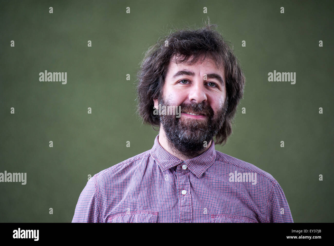 Premiato il comico David O'Doherty figurante al Edinburgh International Book Festival. Foto Stock