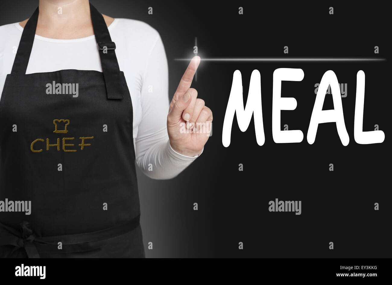 Pasto touchscreen è azionato da cuocere. Foto Stock