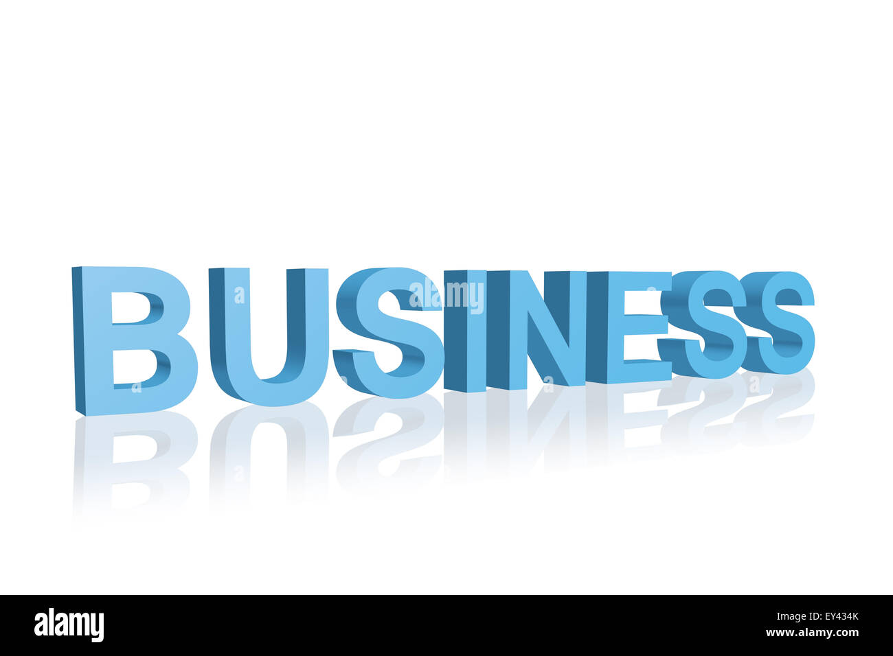 Business tabella di testo e parole chiave Foto Stock