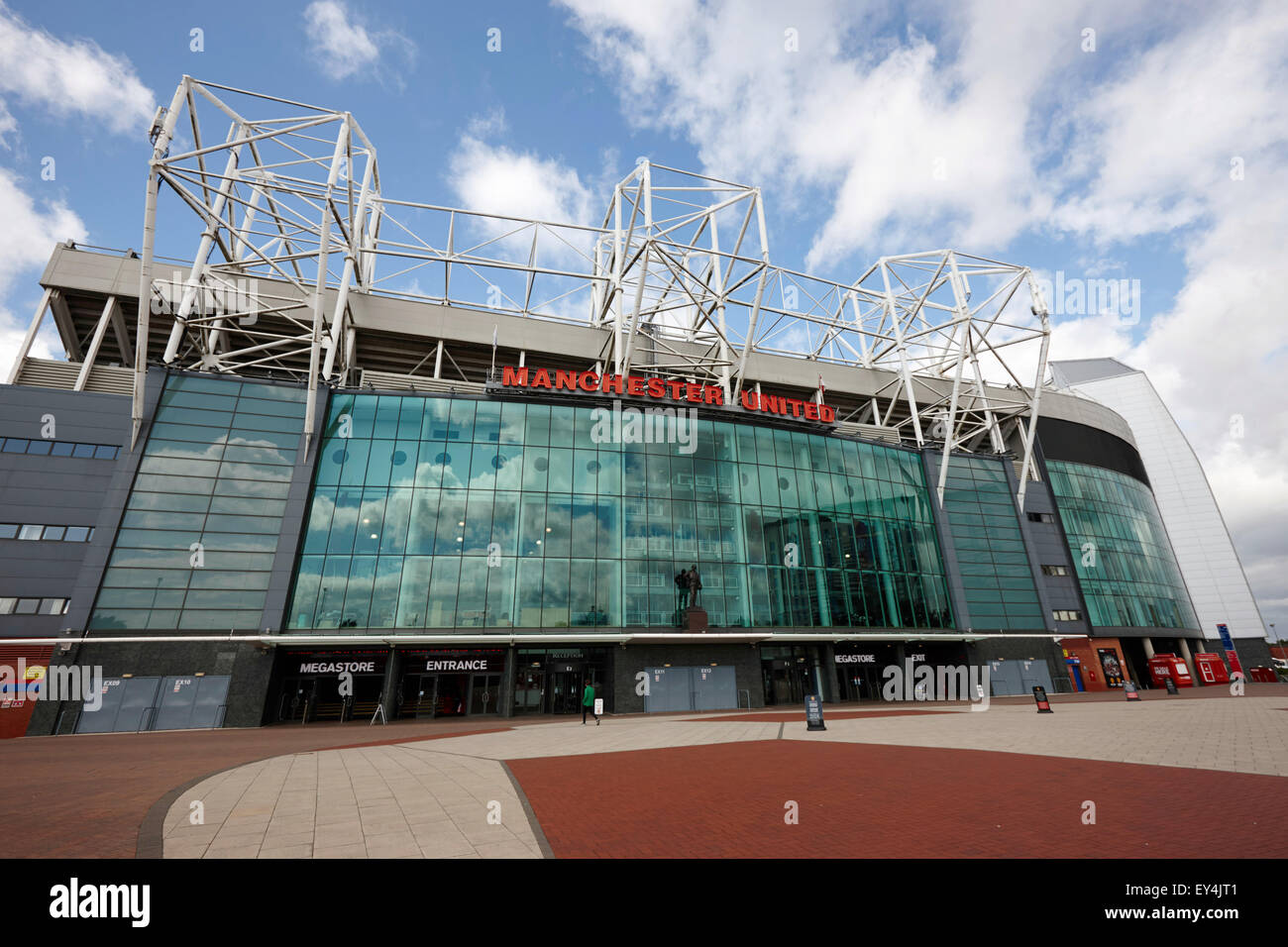 Il Manchester United Old Trafford Stadium Regno Unito Foto Stock