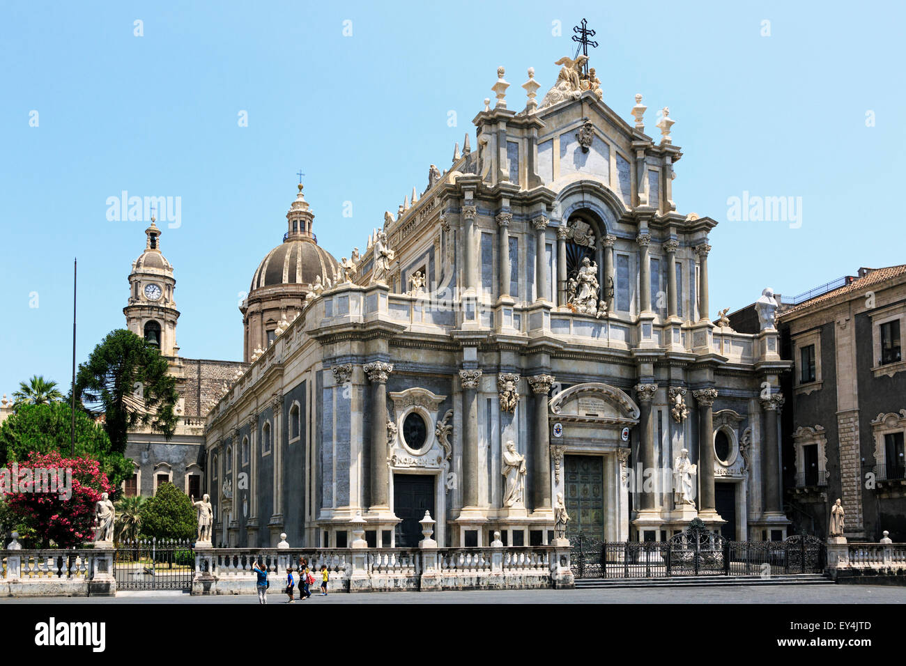 Cattedrale di Sant'Agata, Piazza del Duomo, a Catania, Sicilia, Italia Foto Stock
