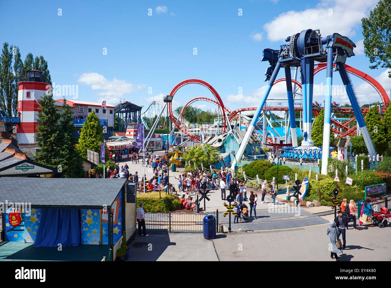 Parco a tema Drayton Manor vicino a Tamworth Staffordshire REGNO UNITO Foto Stock