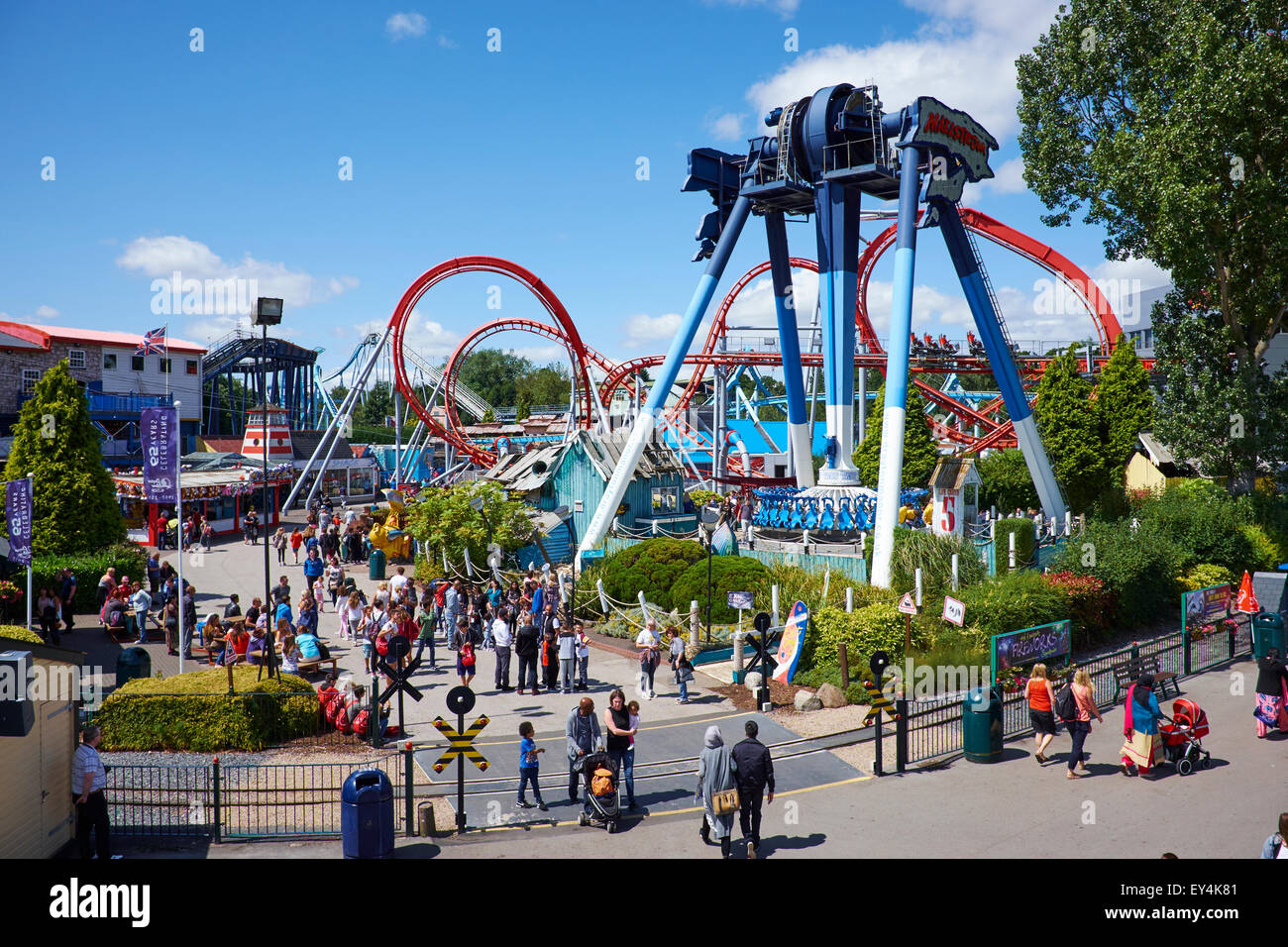 Parco a tema Drayton Manor vicino a Tamworth Staffordshire REGNO UNITO Foto Stock