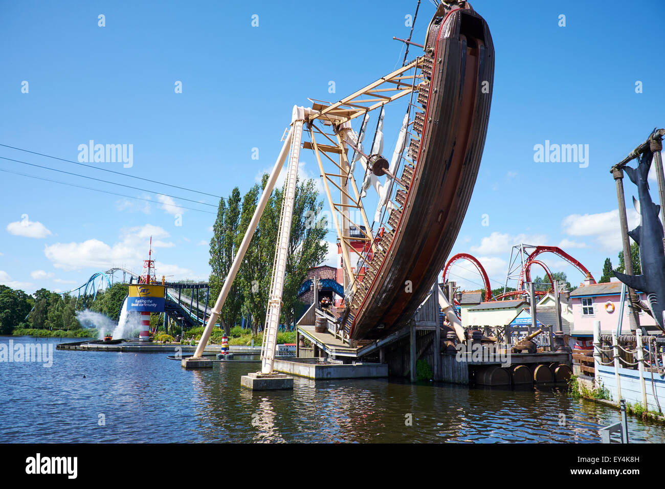 Parco a tema Drayton Manor vicino a Tamworth Staffordshire REGNO UNITO Foto Stock