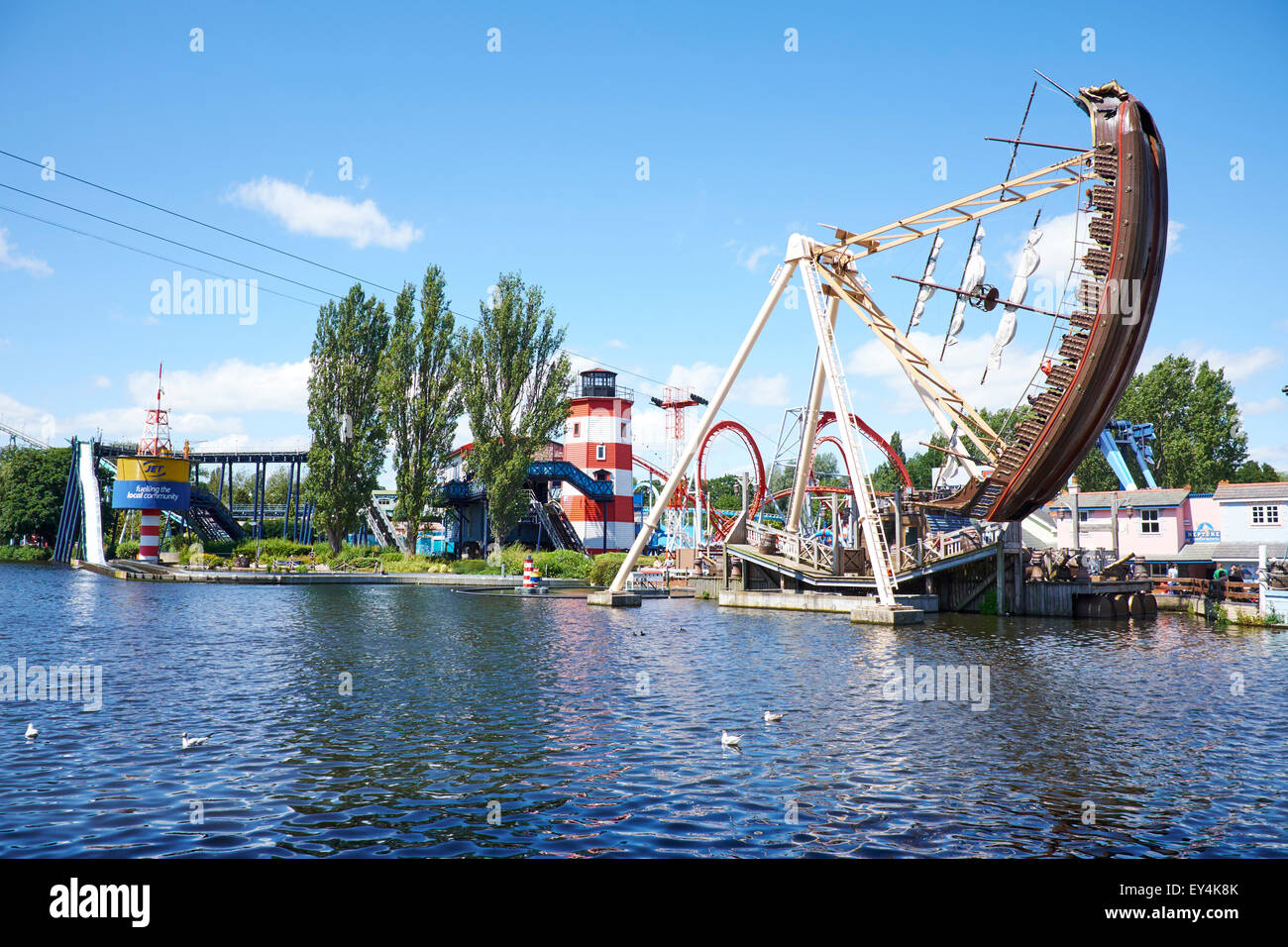 Parco a tema Drayton Manor vicino a Tamworth Staffordshire REGNO UNITO Foto Stock
