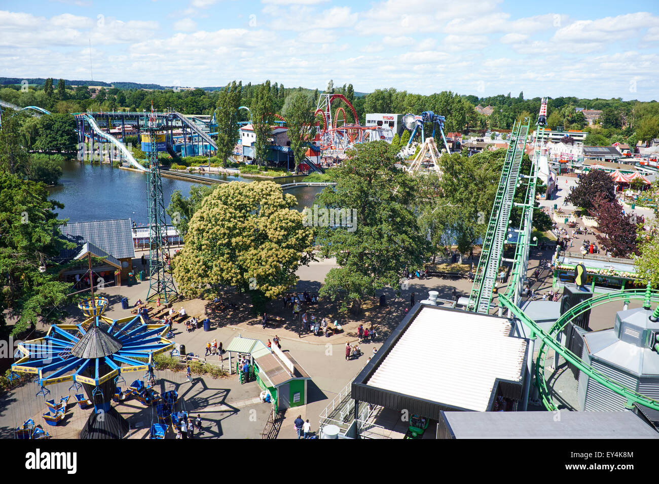 Parco a tema Drayton Manor vicino a Tamworth Staffordshire REGNO UNITO Foto Stock
