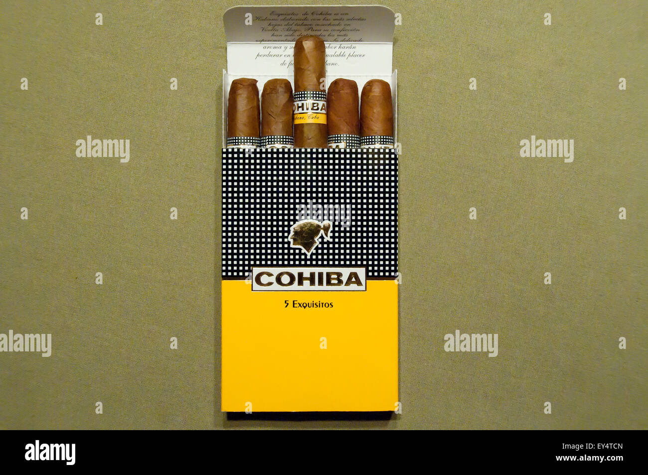 Casella di autentica Cohiba sigari fatti a mano in Havana Foto Stock