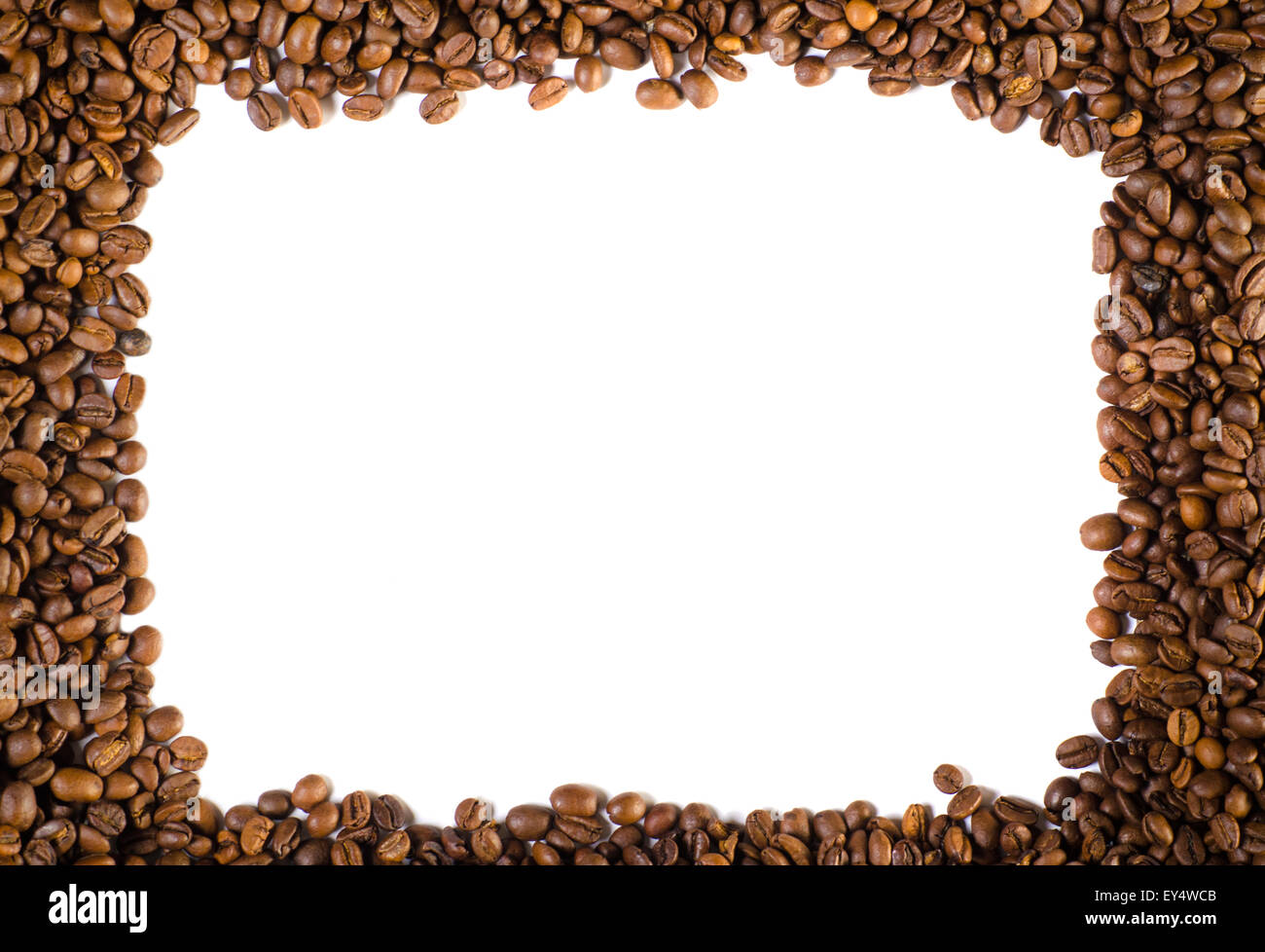 I chicchi di caffè in un telaio Foto Stock