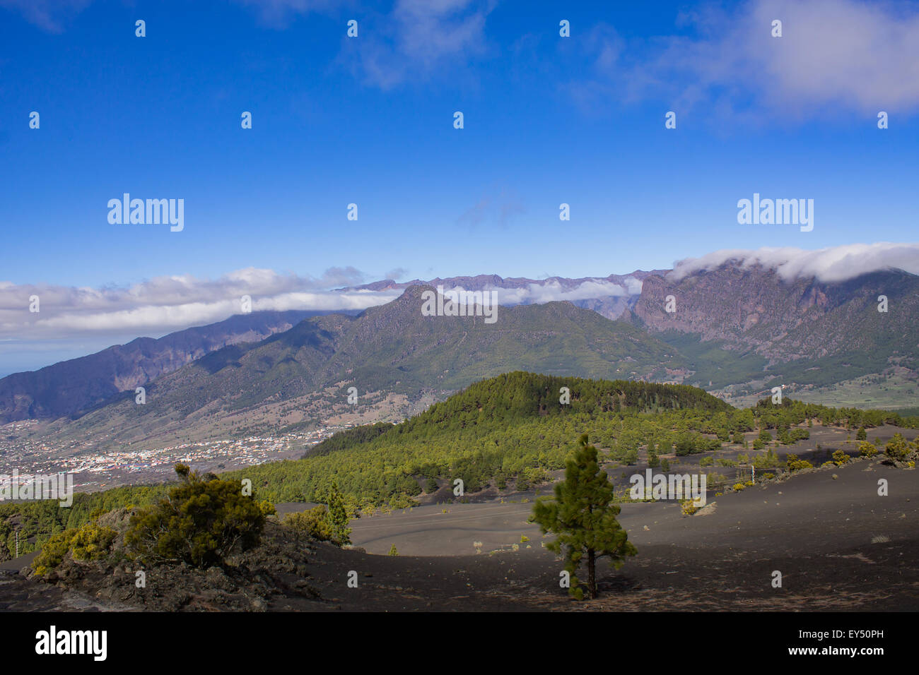 Il Parco Nazionale della Caldera de Taburiente in La Palma, Isole canarie, Spagna. Foto Stock