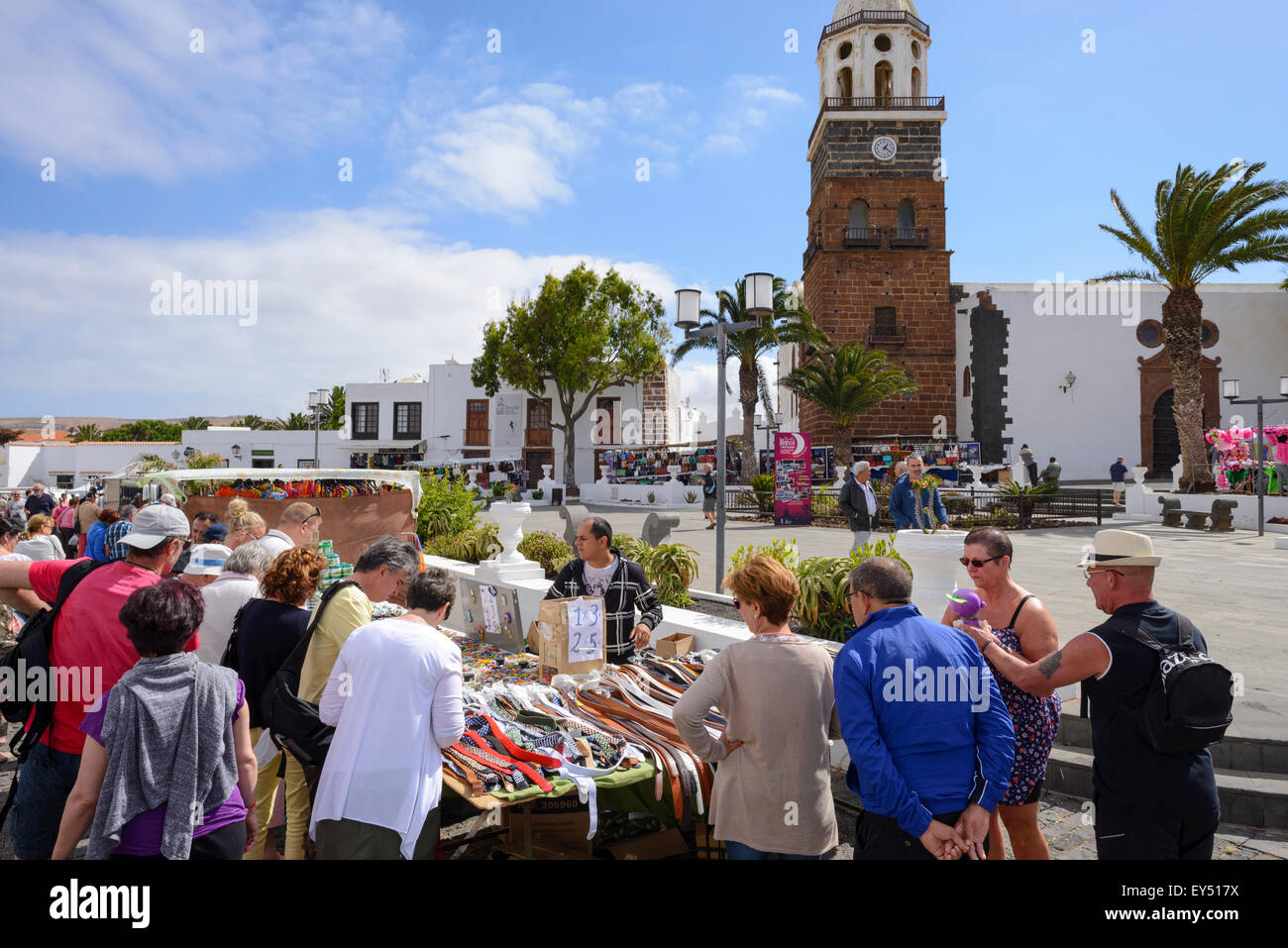 Teguise Market, Lanzarote. Foto Stock