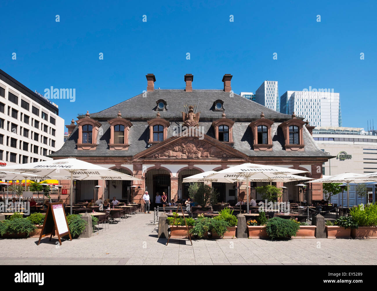 Café Hauptwache, Frankfurt am Main, Hesse, Germania Foto Stock