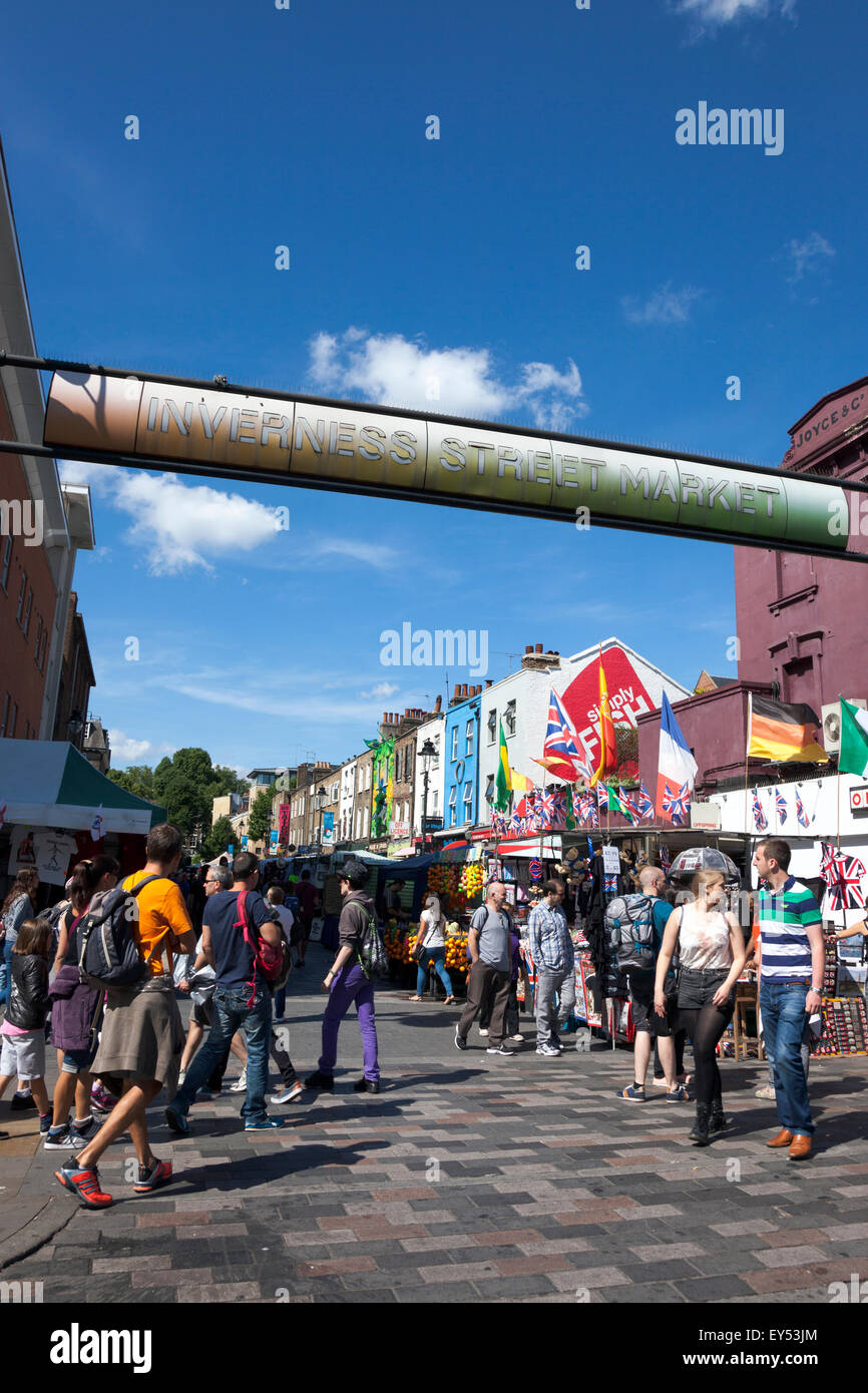 Inverness Street Market, Camden, London, Regno Unito Foto Stock