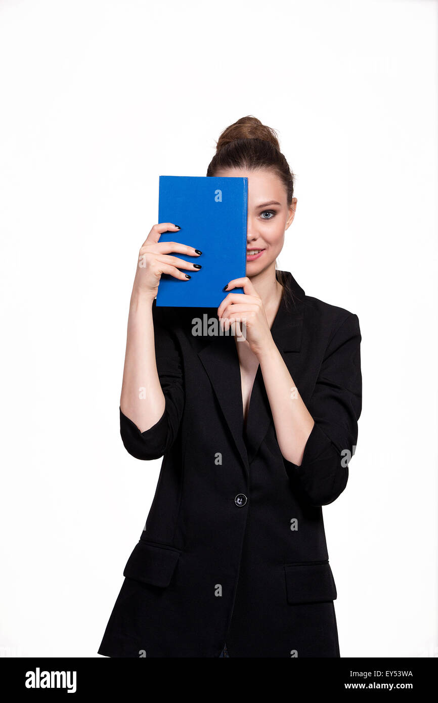 La ragazza con il libro Foto Stock