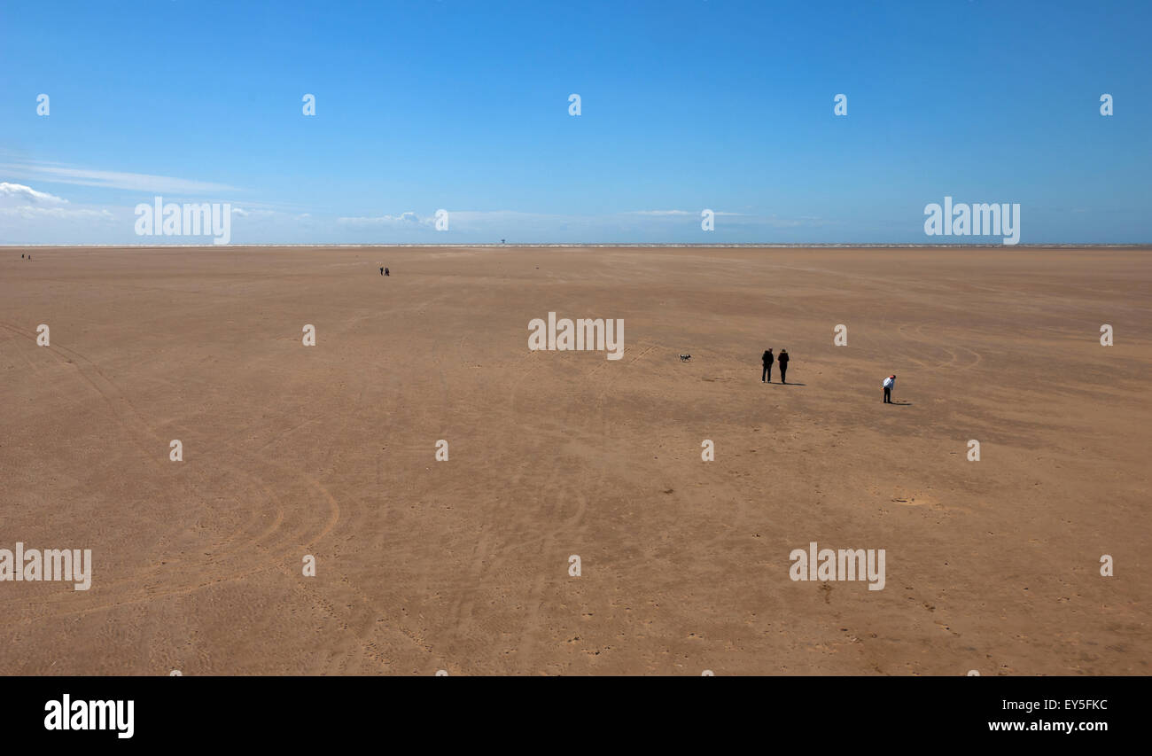 Spiaggia di Southport Merseyside North West England Foto Stock