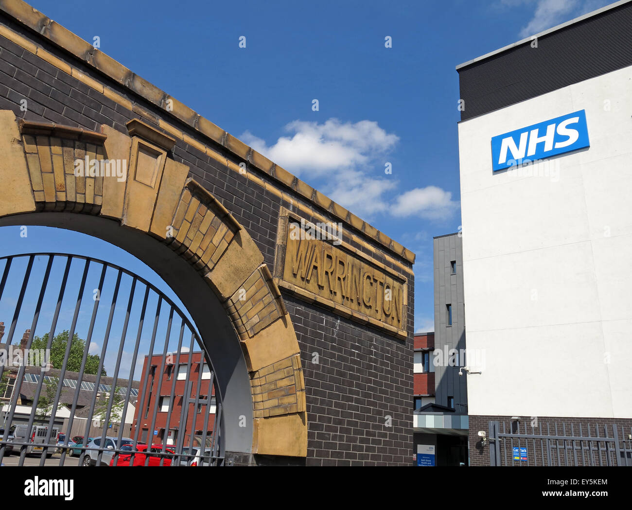 Bath St,Warrington Hospitals NHS Trust,Cheshire, Inghilterra, Regno Unito Foto Stock