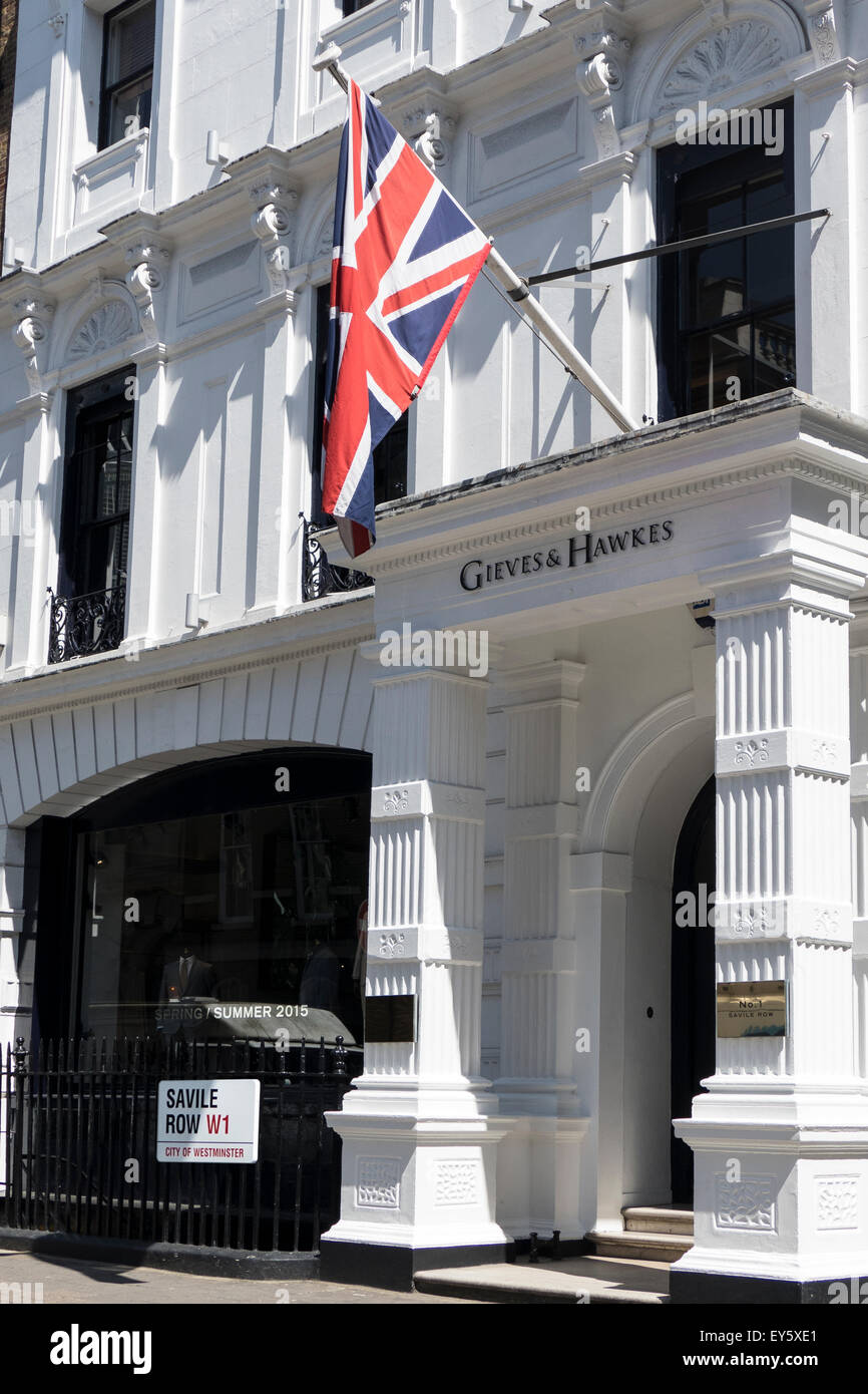 Inghilterra, Londra, Savile Row, sartoria street Foto Stock