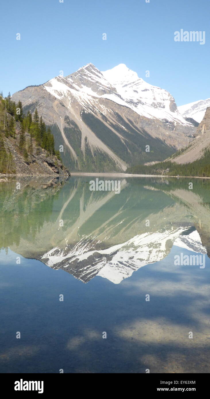 Monte Robson Provincial Park, Kinney Lago, British Columbia Foto Stock