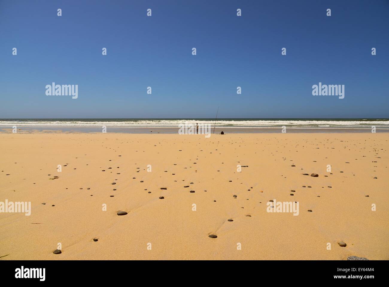 Spiaggia da sogno in Bretagna, Francia Foto Stock