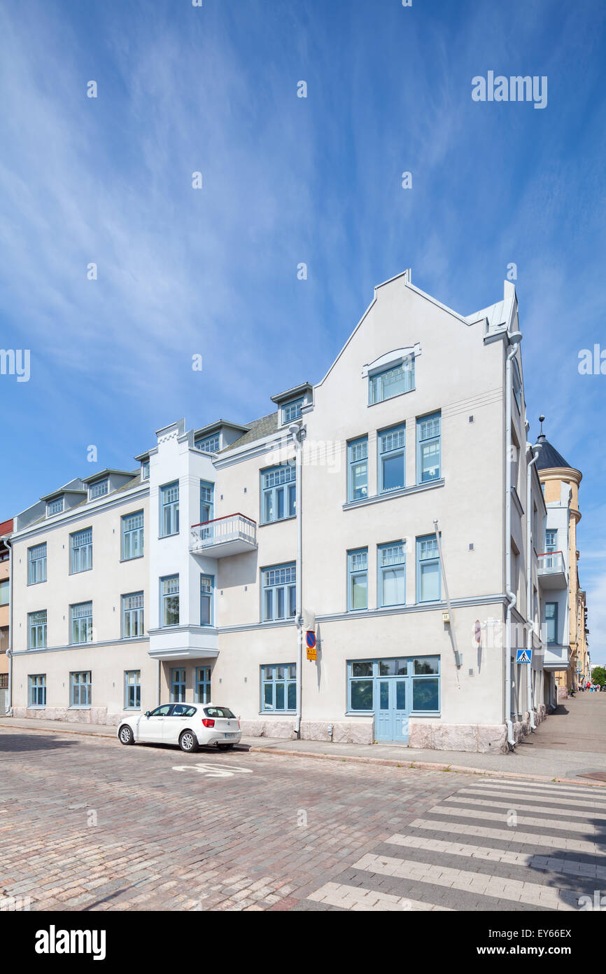 Splendidi edifici a Helsinki in Finlandia Foto Stock