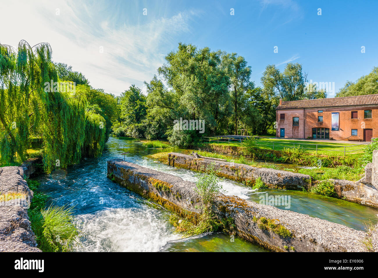 Veneto RiverSile parco naturale di S. Cristina - Mulino Bomben Foto Stock