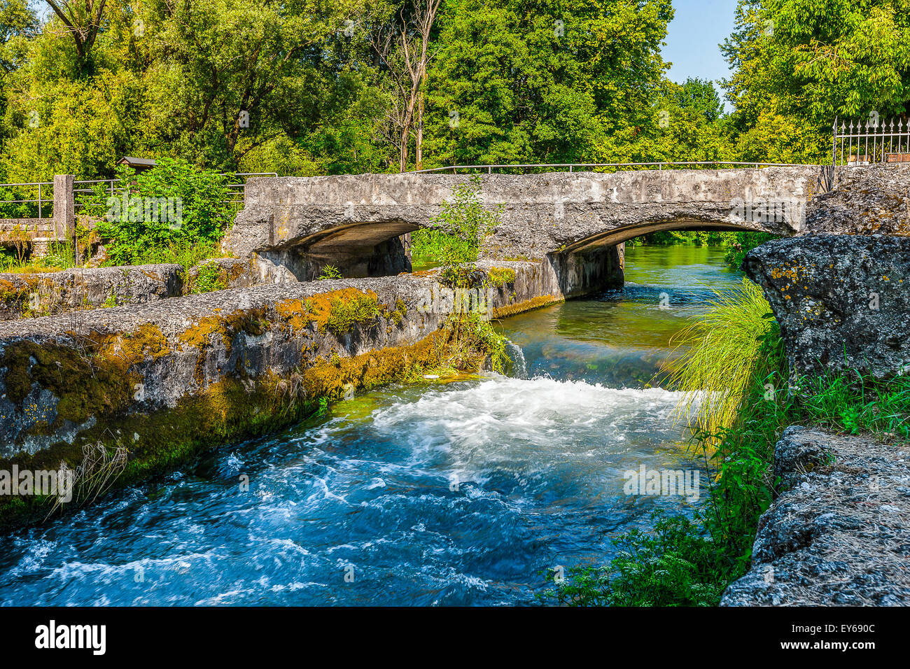 Veneto RiverSile parco naturale di S. Cristina - Mulino Bomben Foto Stock
