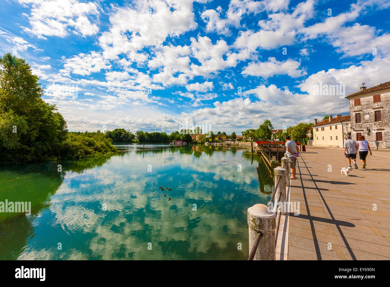 Veneto Fiume Sile parco naturale . Casier Foto Stock