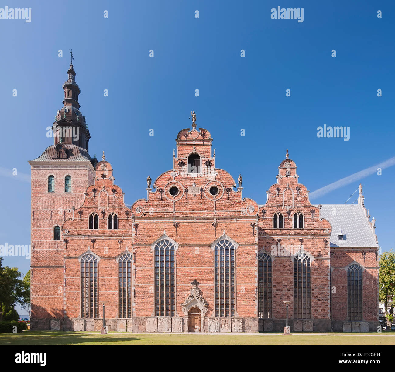 La chiesa della Trinità è uno dei più antichi e più grandi edifici della città svedese di Kristianstad. Foto Stock