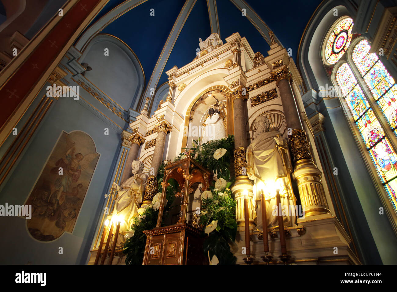 Basilica Assunzione della Vergine Maria a Marija Bistrica, Croazia, il 14 Luglio 2014 Foto Stock