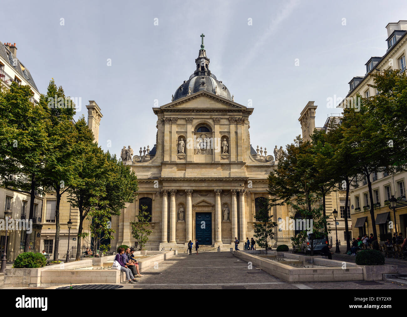 Université de la Sorbonne, Place de la Sorbonne, Quartiere Latino, Parigi, Francia Foto Stock