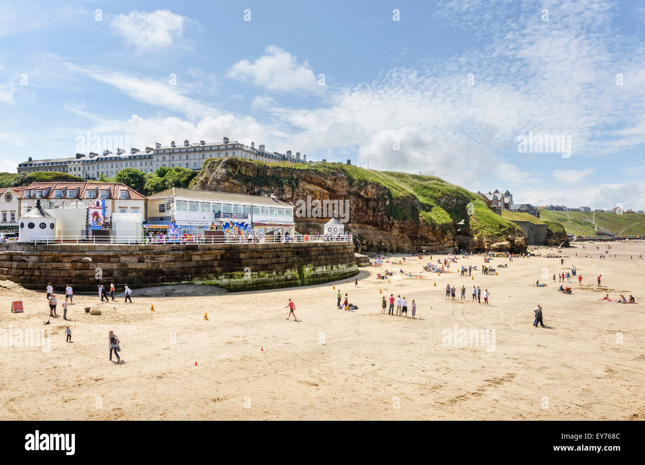 Whitby, West Cliff Beach Foto Stock