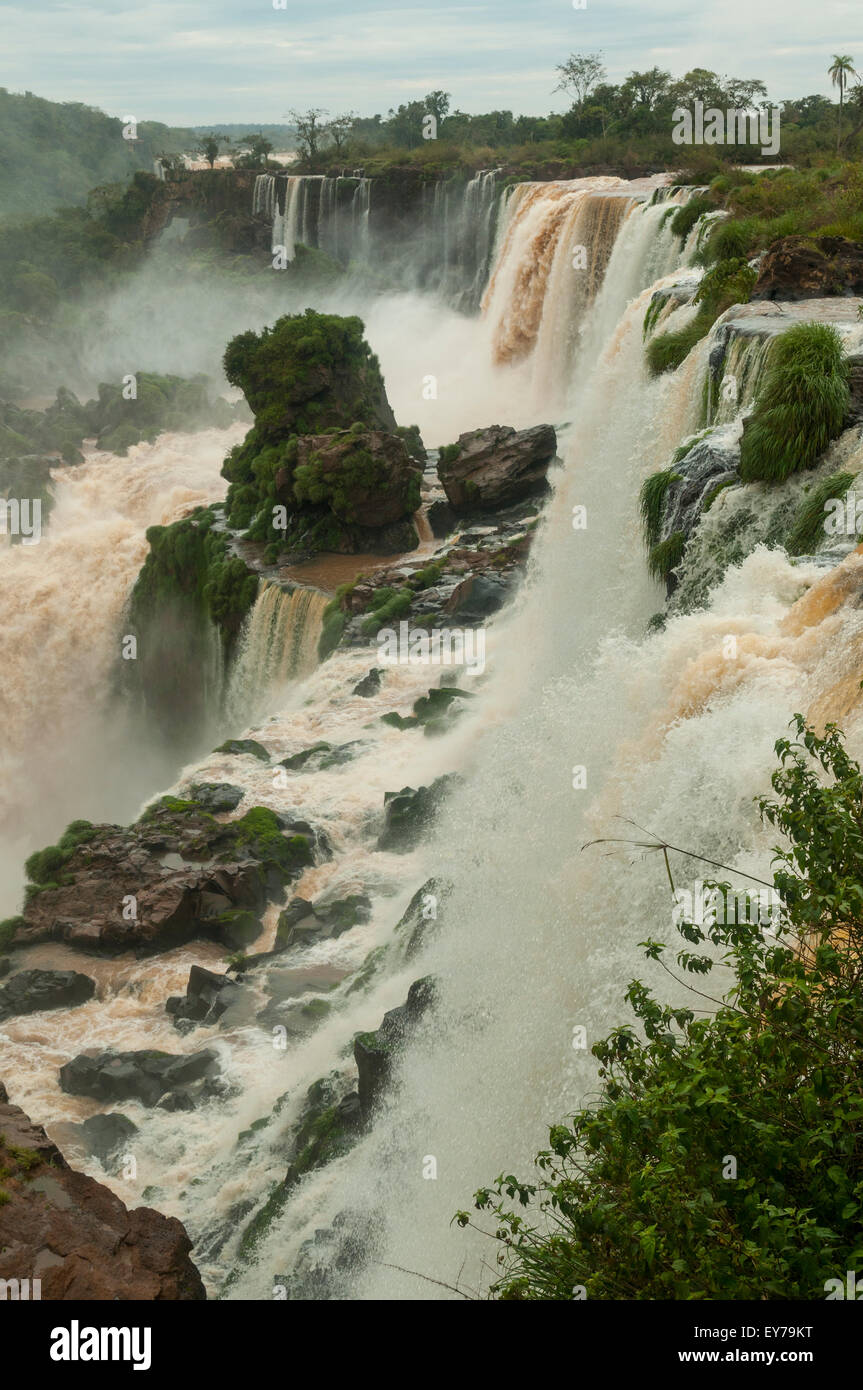 Argentina lato di Iguassu Falls, Argentina Foto Stock