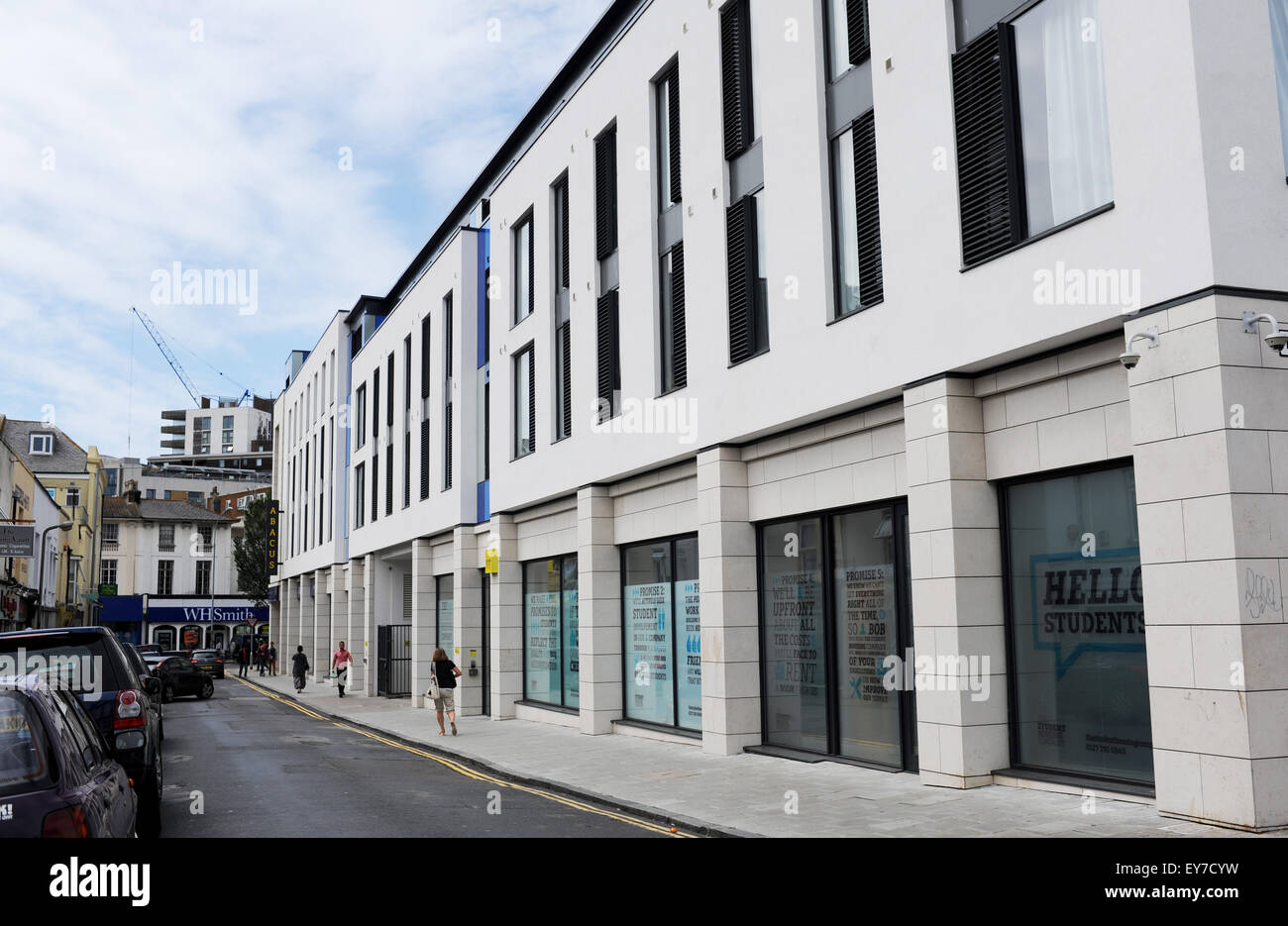 Recentemente costruito alloggi per studenti costruita da Student housing Company nel vecchio edificio cooperativa in London Road Brighton Regno Unito Foto Stock