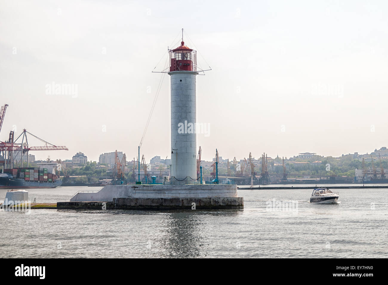 Vorontsov faro nel Golfo di Odessa, Ucraina Foto Stock