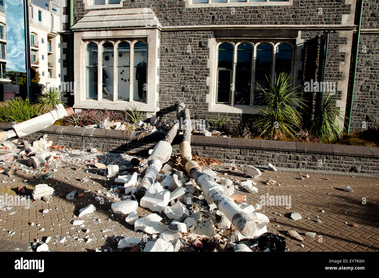 Christchurch Terremoto 2011 - Nuova Zelanda Foto Stock