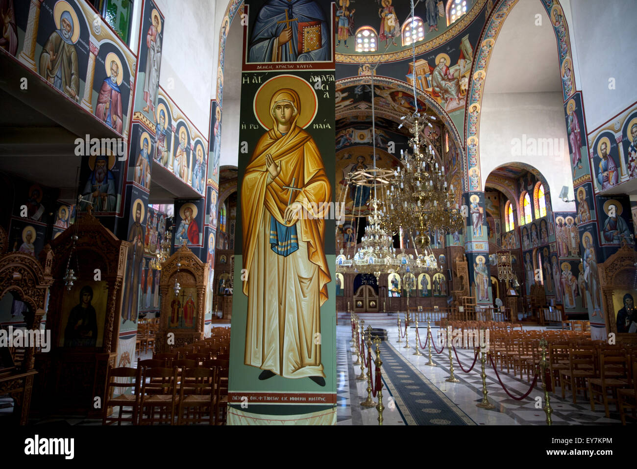 Chiesa di Santa Marina halkidha eubea grecia Foto Stock