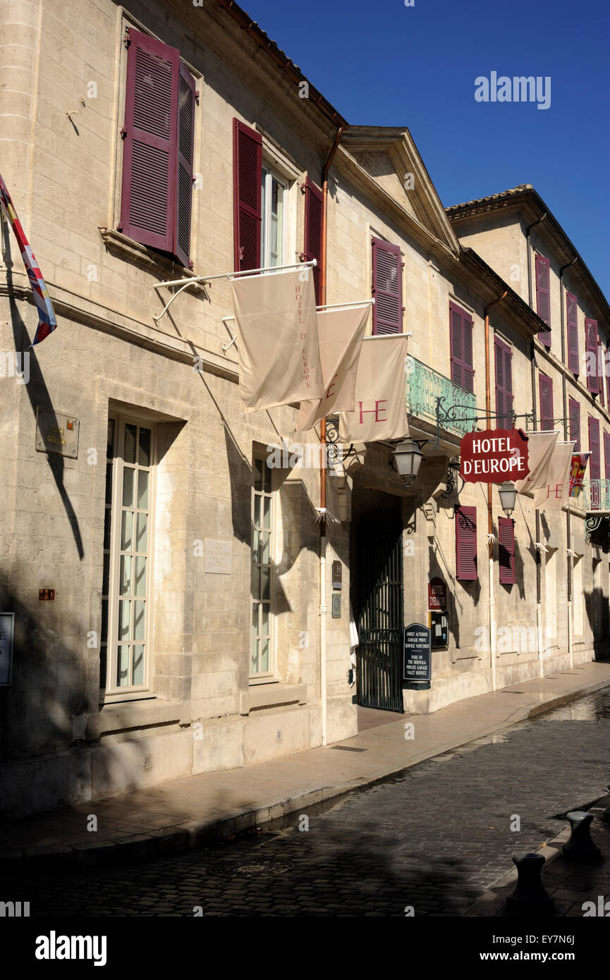 Francia, Provenza, Avignone, Hotel d'Europe, hotel 5 stelle Foto Stock