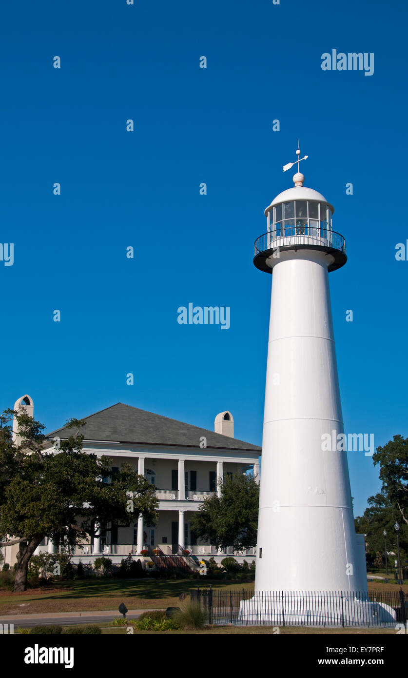 Biloxi Lighthouse, costa del Golfo del Mississippi Foto Stock