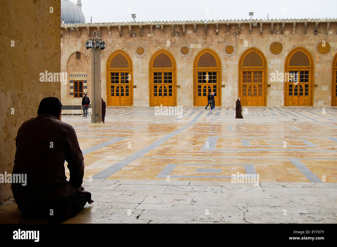 La grande moschea di Aleppo - Siria Foto Stock