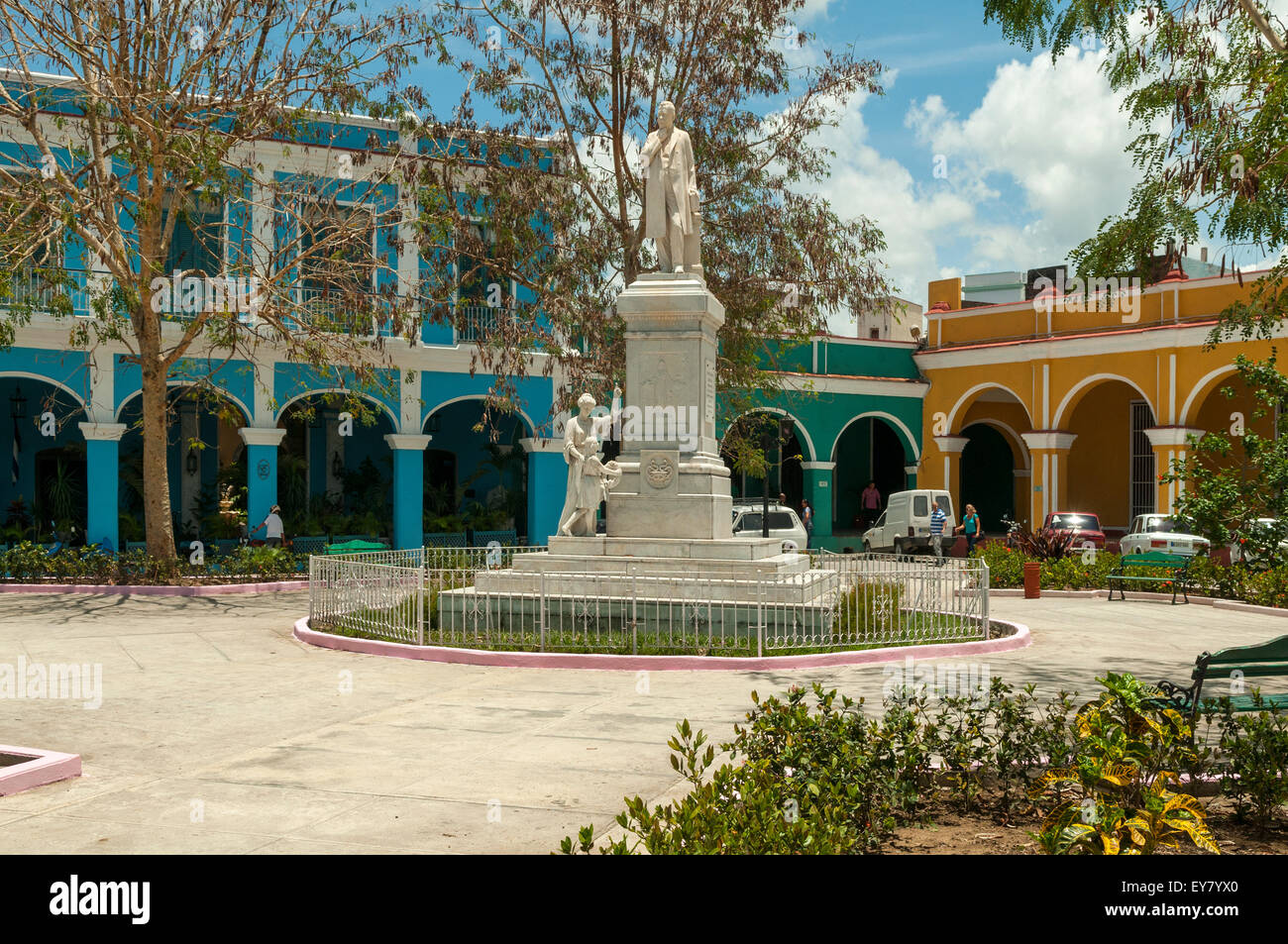 Plaza Honorato, Sancti Spiritus, Cuba Foto Stock