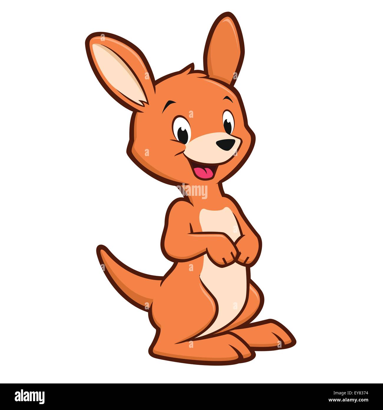 Carino Cartone Animato Canguro Con Bambino Nel Marsupio. Isolato Cartone Animato Animale Illustrazione Vettore 10807152 Arte Vettoriale A Vecteezy